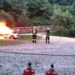 FF Bad Ischl:  PKW-Brand als Übungsannahme der FW Perneck