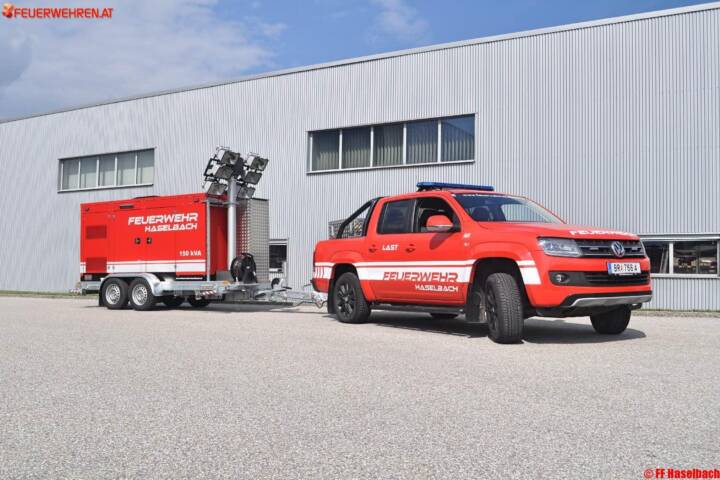 FF Haselbach: Neue Einsatzfahrzeuge – Notstrom 150kVA und Last Fahrzeug