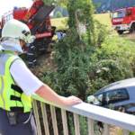 BFVDL: Spektakulärer Verkehrsunfall in Hörmsdorf 8 FF Hörmsdorf