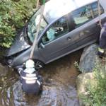 BFVDL: Spektakulärer Verkehrsunfall in Hörmsdorf 10 FF Hörmsdorf