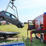 BFVDL: Spektakulärer Verkehrsunfall in Hörmsdorf 4 FF Hörmsdorf