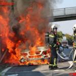 FF Brunn am Gebirge: Fahrzeugbrand auf der A21 9 SB Marco Oesze
