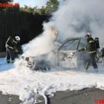FF Brunn am Gebirge: Fahrzeugbrand auf der A21 4 SB Marco Oesze