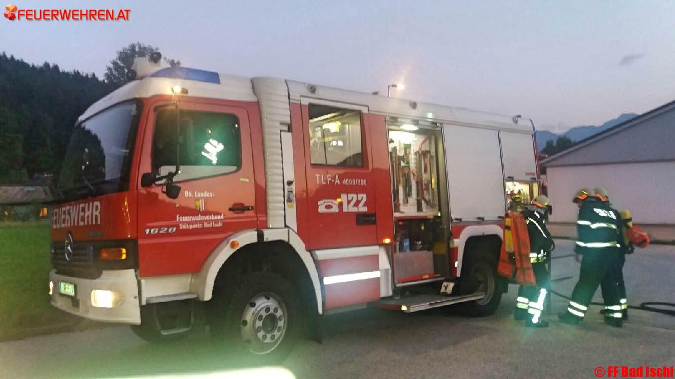 FF Bad Ischl: Übungsannahme Brand im Technologie Zentrum