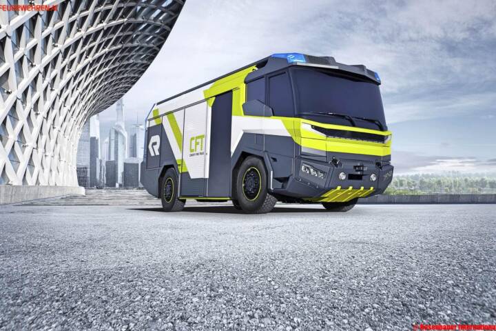Rosenbauer präsentiert Konzeptstudie des Feuerwehrfahrzeuges der Zukunft
