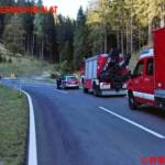 FF Mariazell: Ölbindearbeiten nach Motorradunfall