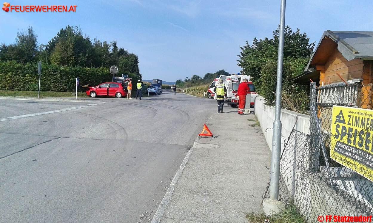 FF Statzendorf: Verkehrsunfall in Absdorf