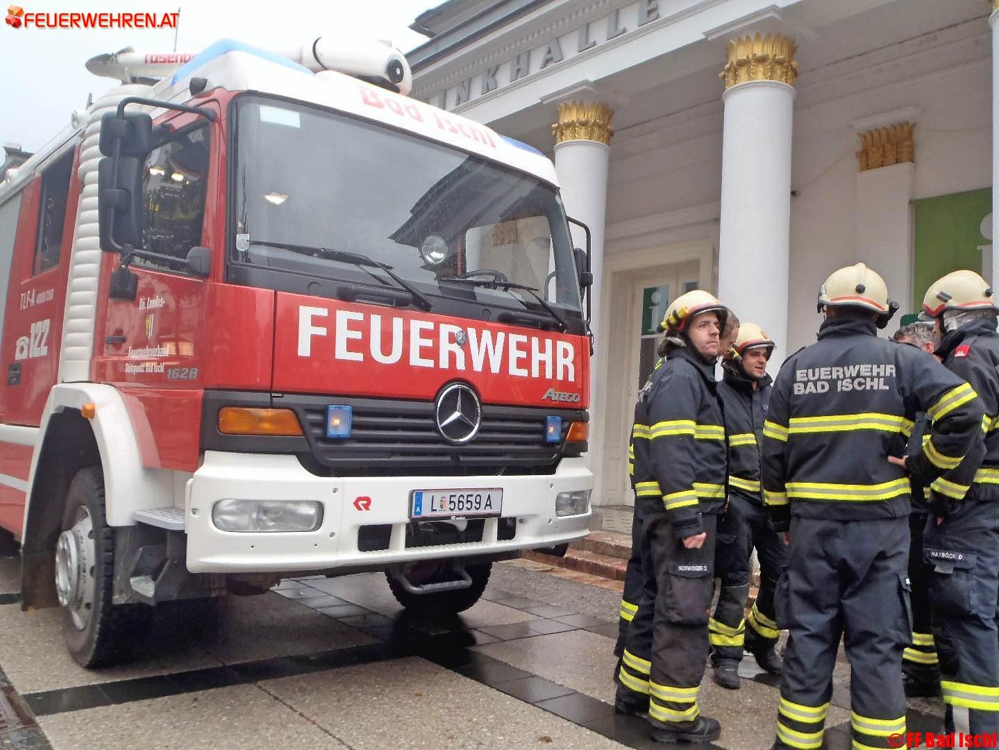 FF Bad Ischl: Brandmeldealarm in der Trinkhalle