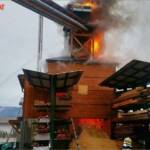 FF Althofen: Brand einer Hackschnitzelanlage