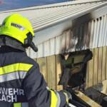 Fassadenbrand in Villach