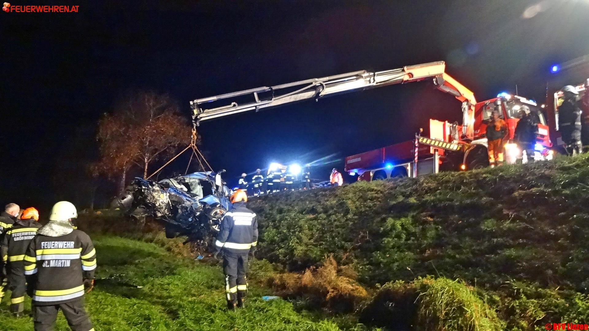 Tragischer Verkehrsunfall auf der Ennstalbundesstrasse
