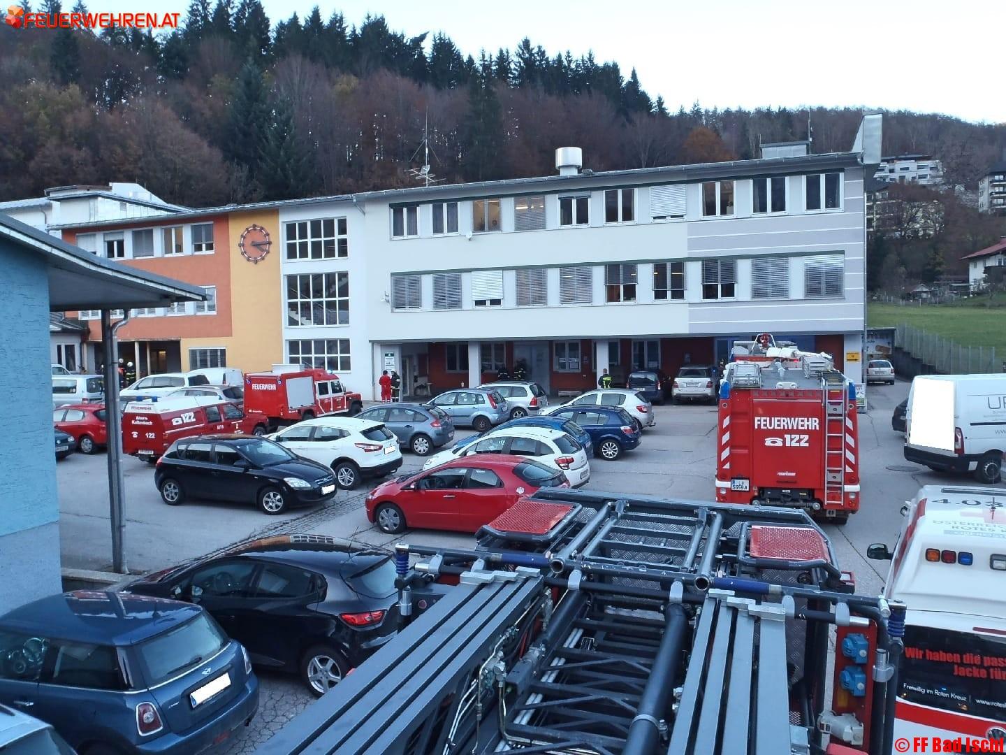 FF Bad Ischl: Brandmeldealarm im Lodenfreypark
