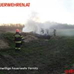 Brand eines Misthaufen
