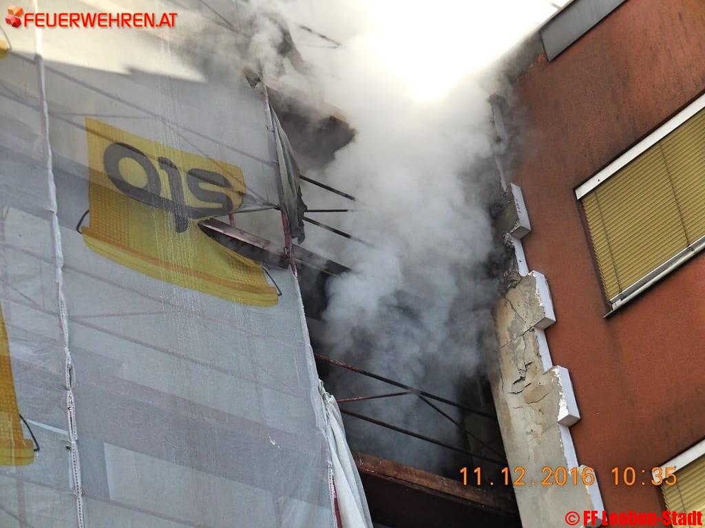 FF Leoben-Stadt: Wohnungsbrand Proleberstraße