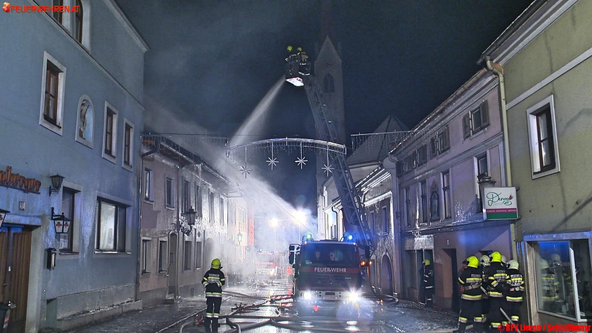 Brand eines Wohnhauses in Rottenmann