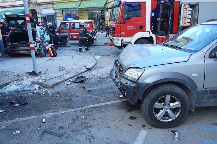 BF Wien: Verkehrsunfall in Ottakring