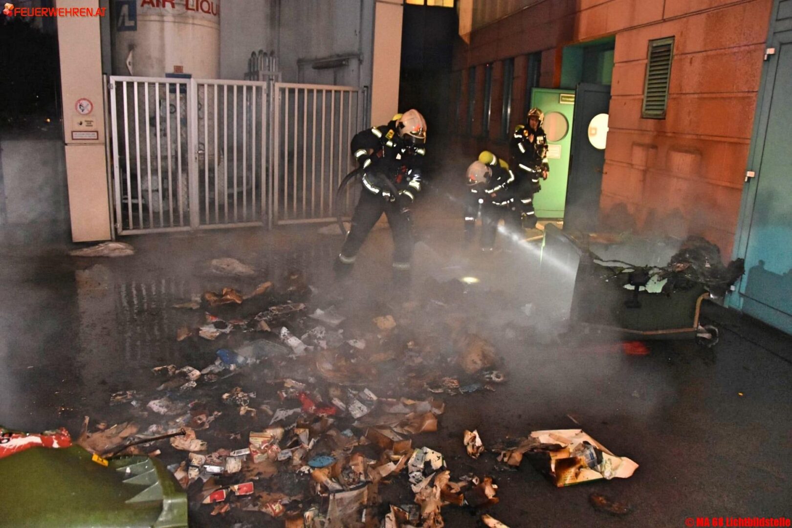 BF Wien: Brand im Spital