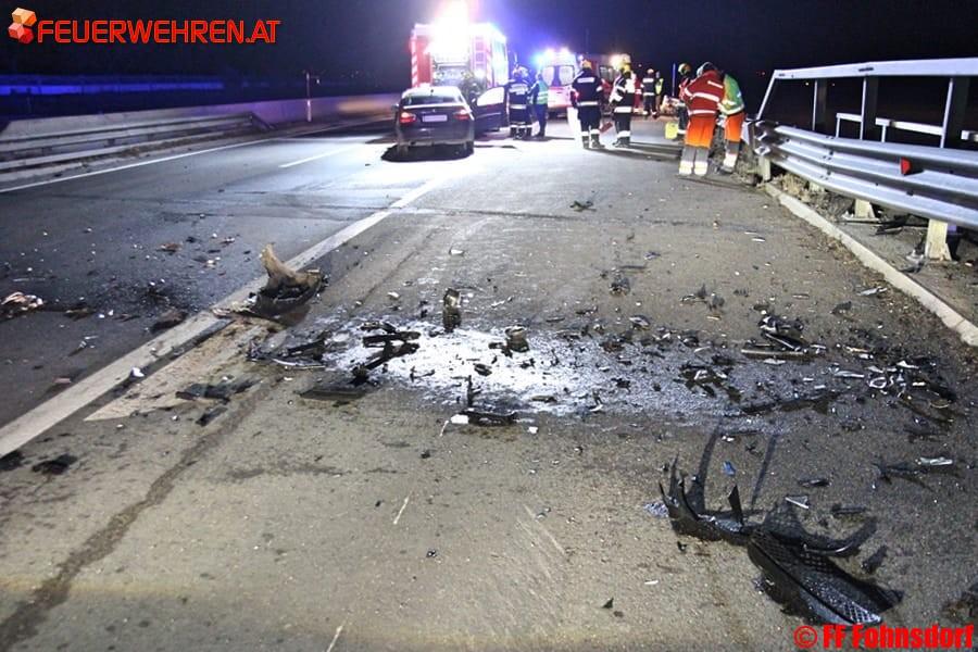 FF Fohnsdorf: Frühmorgendlicher Verkehrsunfall forderte einen Verletzten