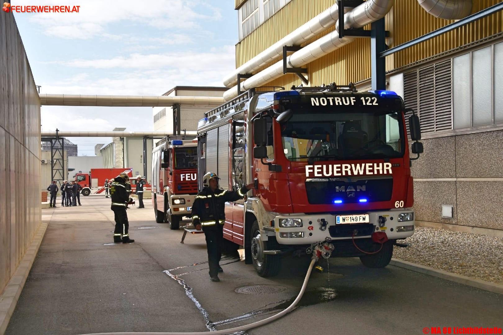 BF Wien: Brand in Kraftwerk
