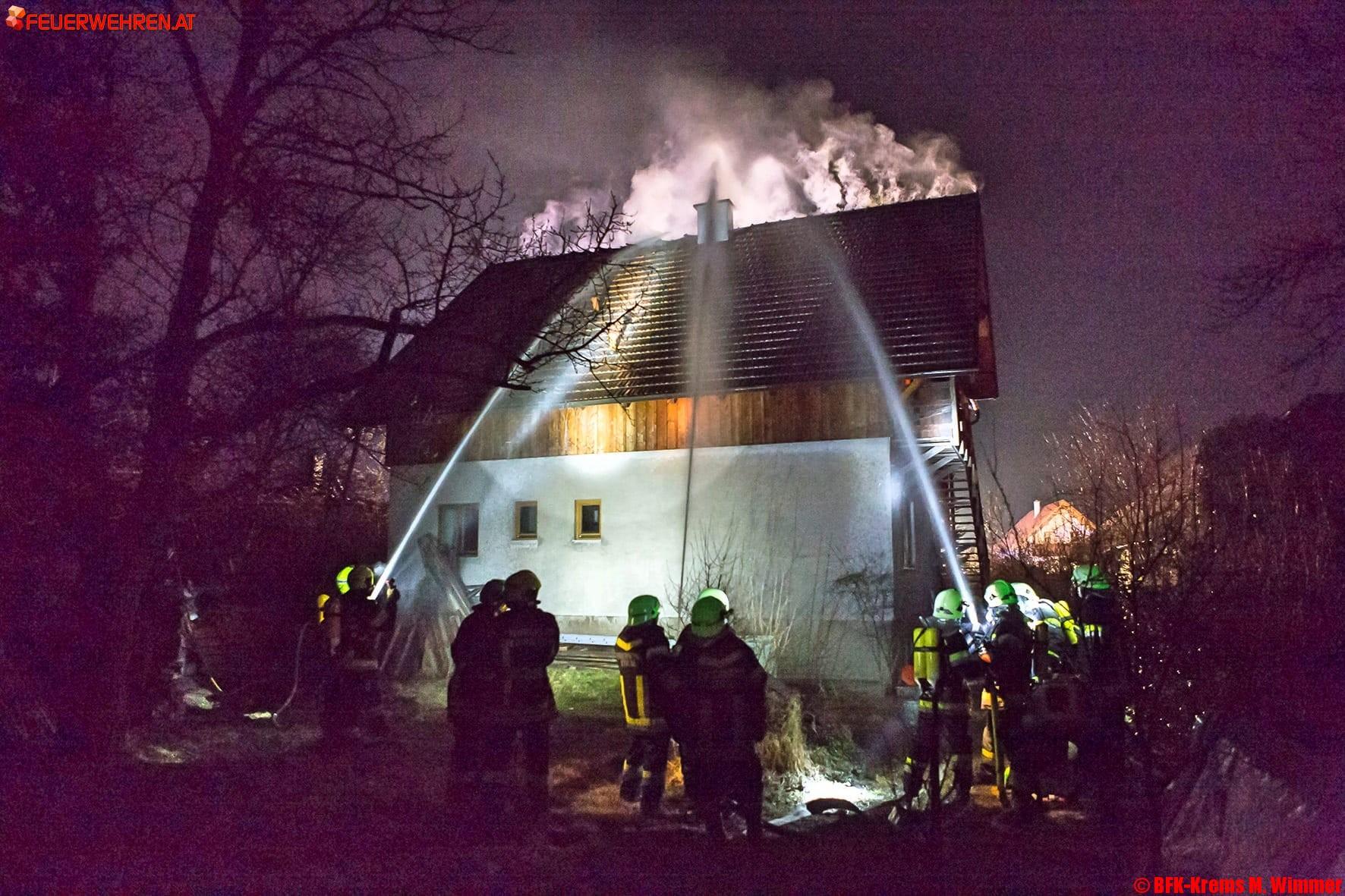 BFK Krems: Weiterer Großbrand im Bezirk Krems