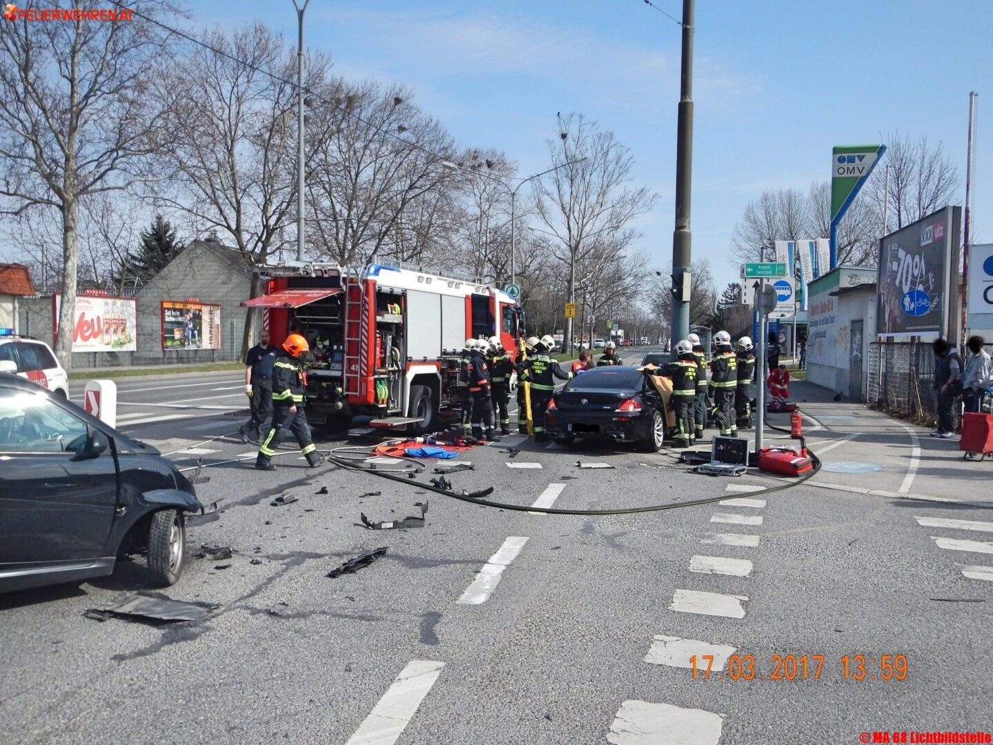 BF Wien: Verkehrsunfall in Wien Donaustadt