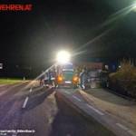 FF Biberbach: Nächtliche Aufräumarbeiten nach Verkehrsunfall im Ortsgebiet 12