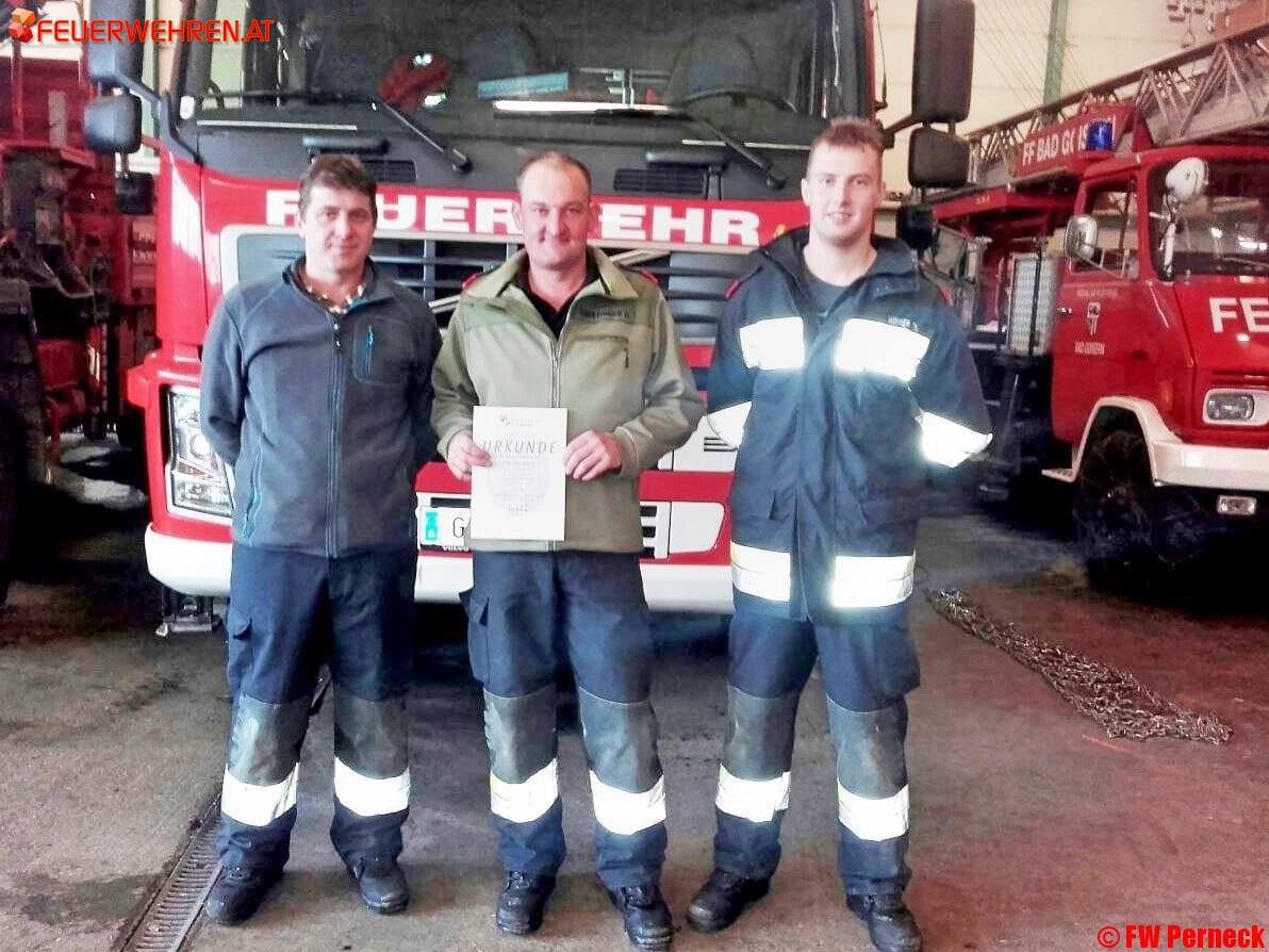 FF Bad Ischl: Atemschutzleistungsabzeichen in Bronze für die FW Perneck