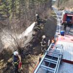 FF Bad Ischl: Böschungsbrand im Weißenbachtal