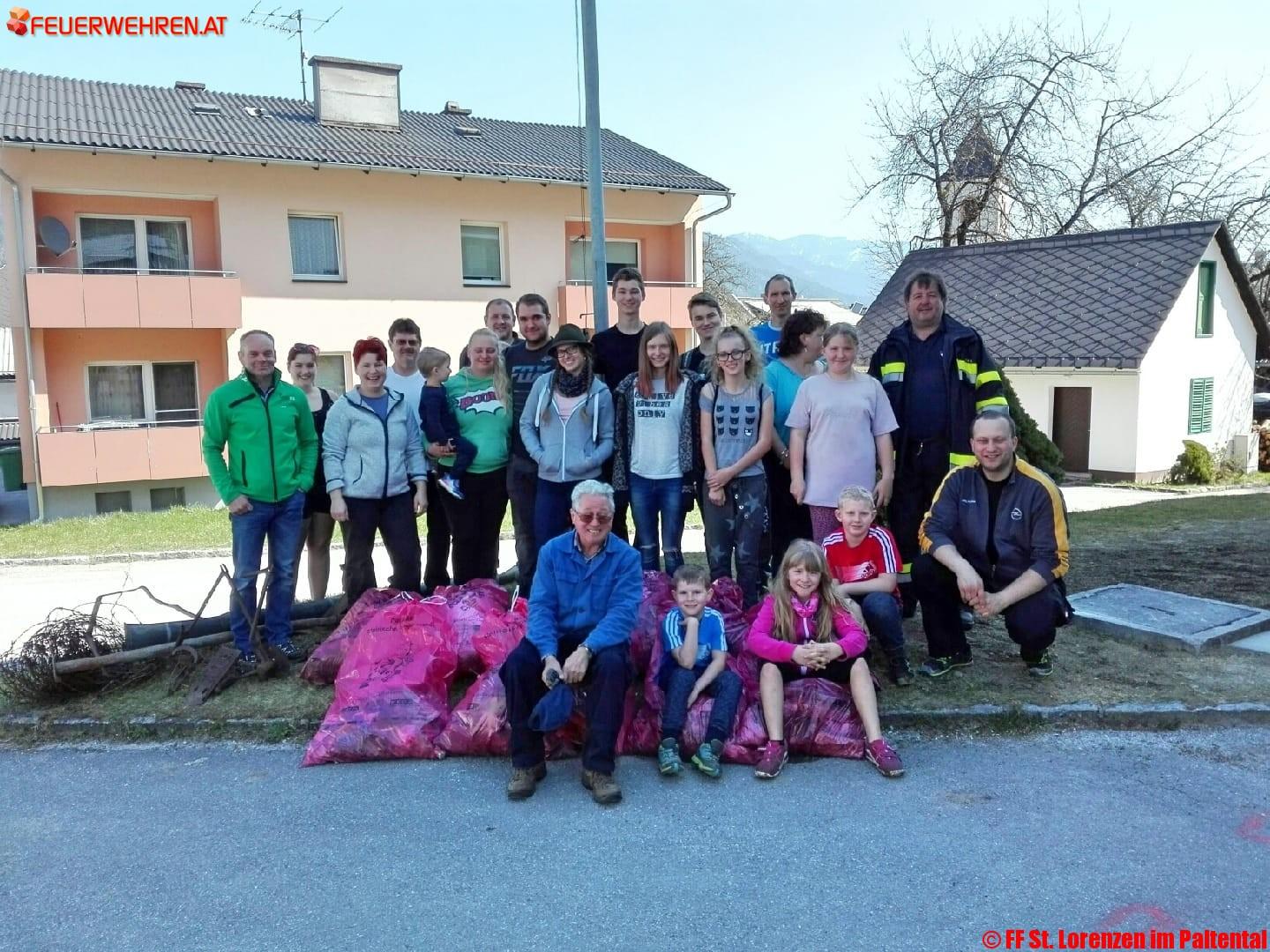 BFV Liezen A06: Aktion saubere Steiermark in St. Lorenzen im Paltental und Schwarzenbach