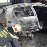 BF Wien: PKW Brand nach Verkehrsunfall