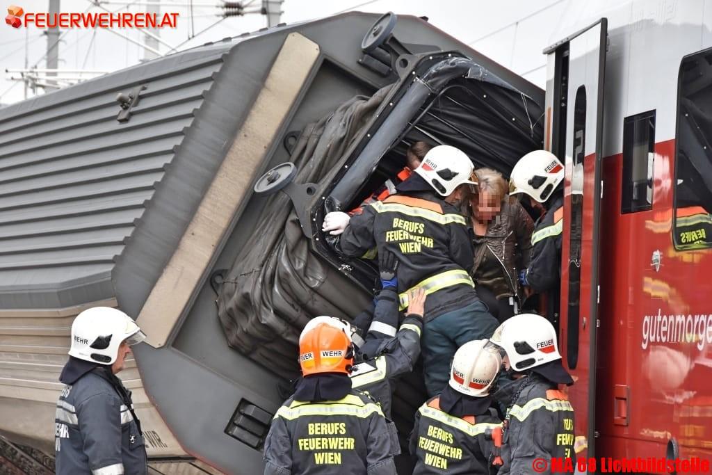 BF Wien: Eisenbahnunfall Alarmstufe 2