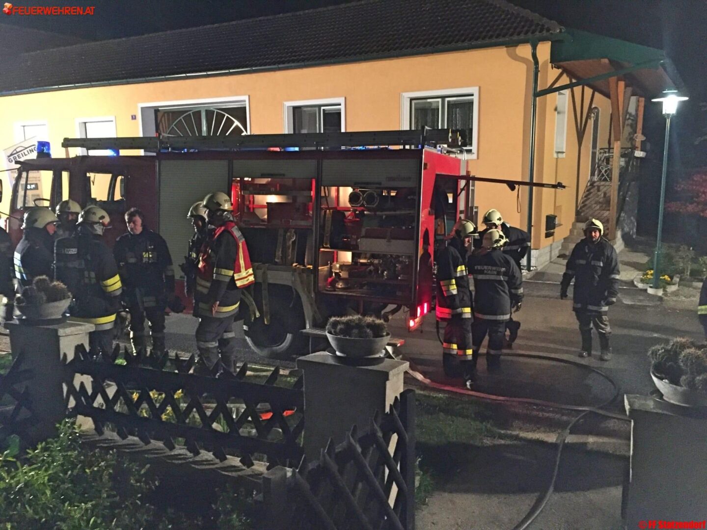 FF Statzendorf: Küchenbrand in Greiling