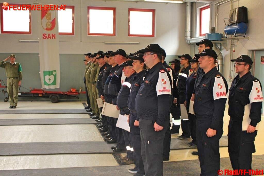 FF Thörl: Sanitätsleistungsbewerb der Bereiche Bruck und Leoben