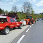 FF Bad Ischl: Fahrzeugbergung auf der B145