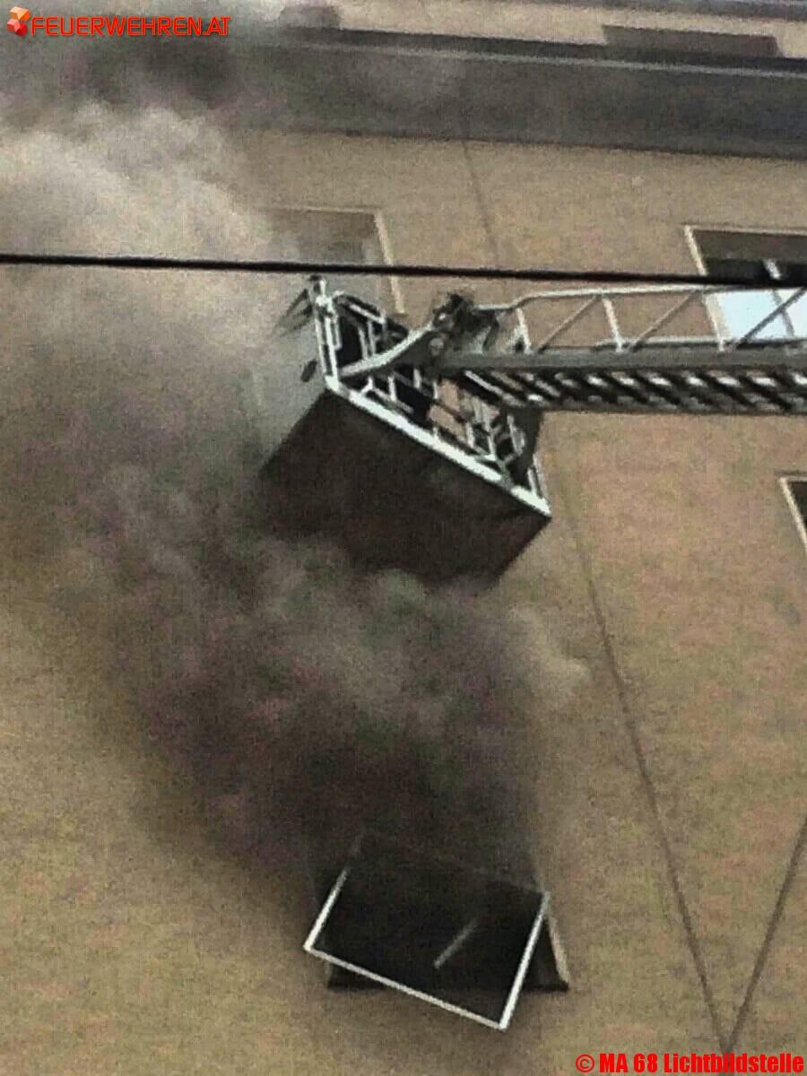 BF Wien: Wohnungsbrand – zuerst Menschenrettung, dann Tierrettung