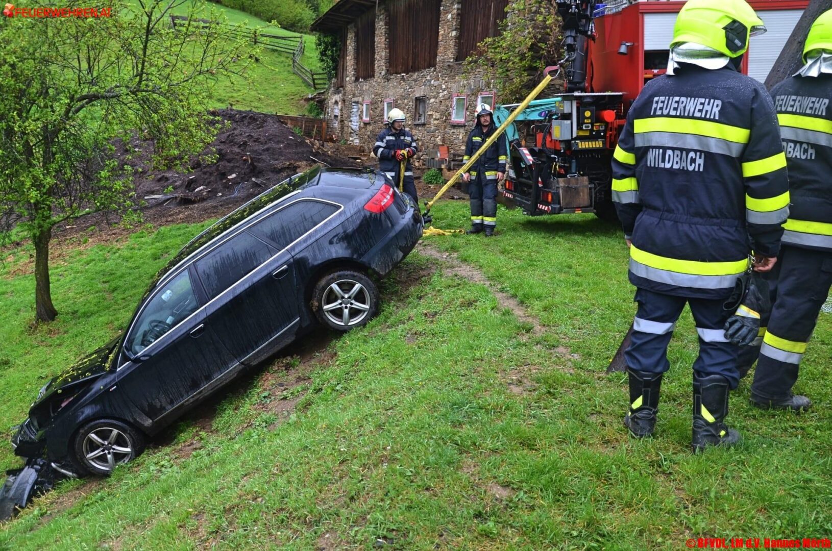 BFVDL: Fahrzeugbergung in Freiland bei Deutschlandsberg