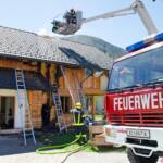 FF Hinterstoder: Brand eines Wohnhauses