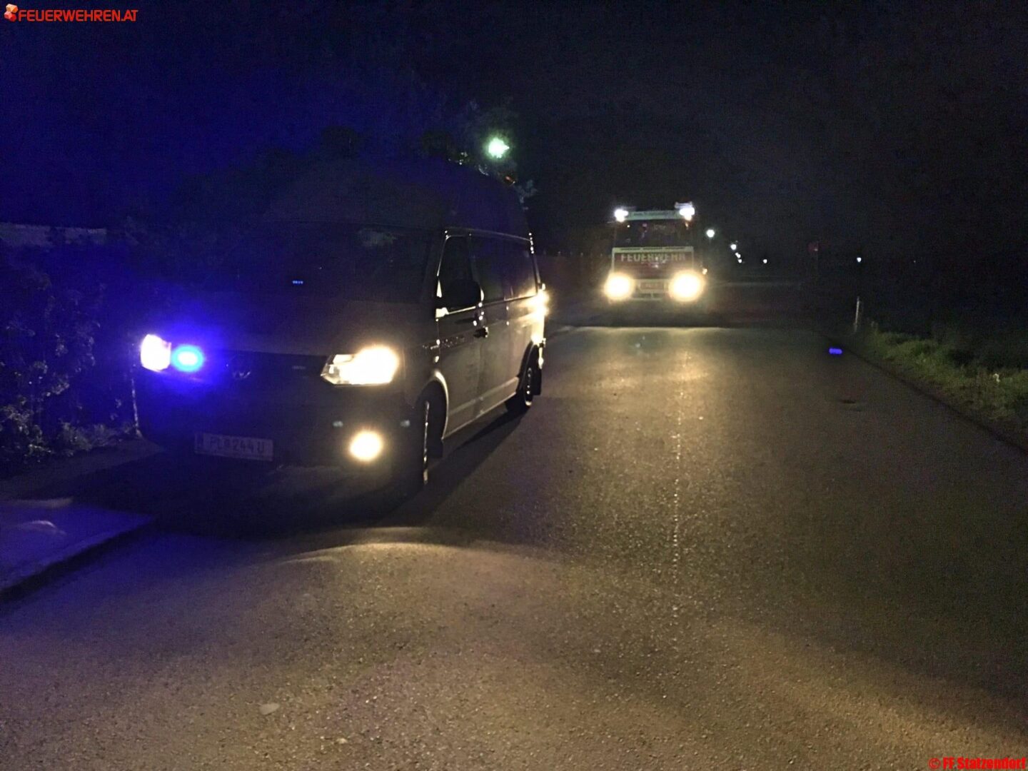 FF Statzendorf: Nächtlicher Einsatz in Statzendorf