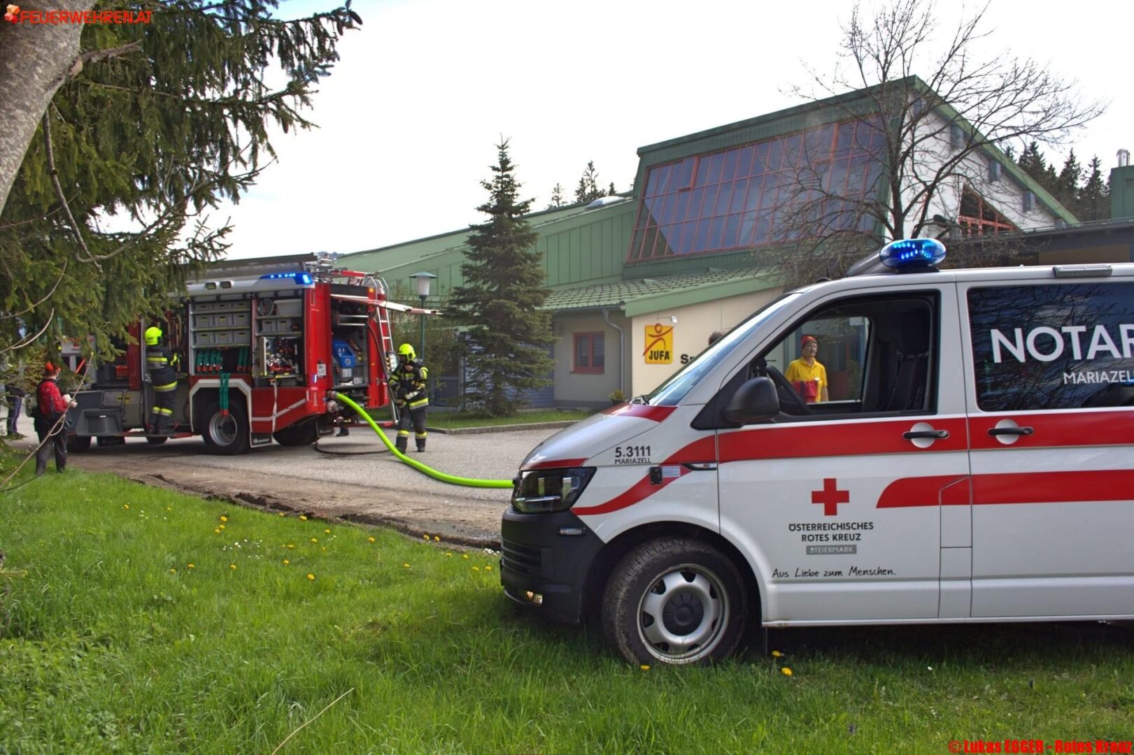 FF Mariazell: Brand im JUFA ST. Sebastian