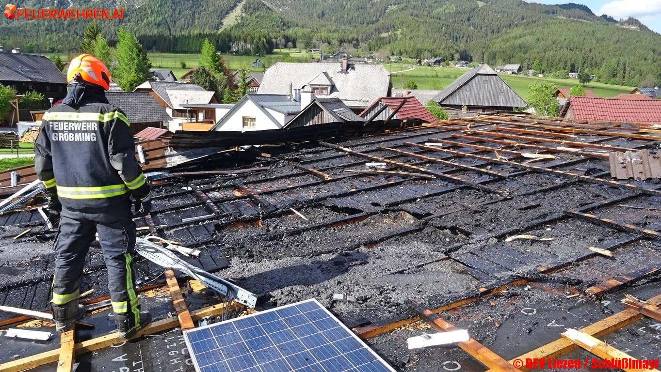 BFV Liezen: Brand einer PV-Anlage