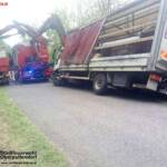 Stadtfeuerwehr Oberpullendorf: LKW-Bergung im Ortsgebiet