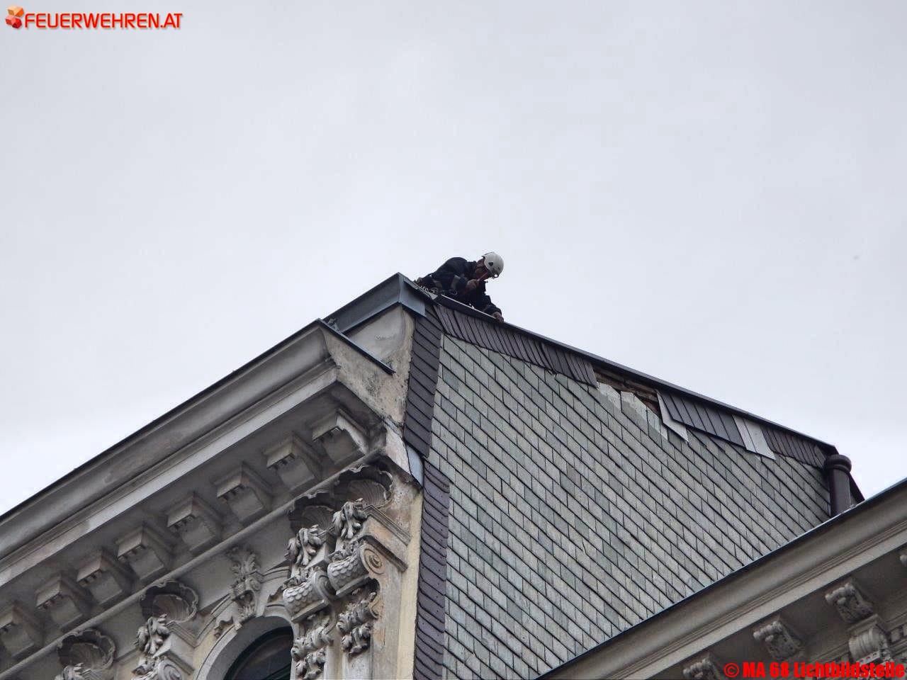 BF Wien: Zahlreiche Feuerwehreinsätze durch Sturmereignis