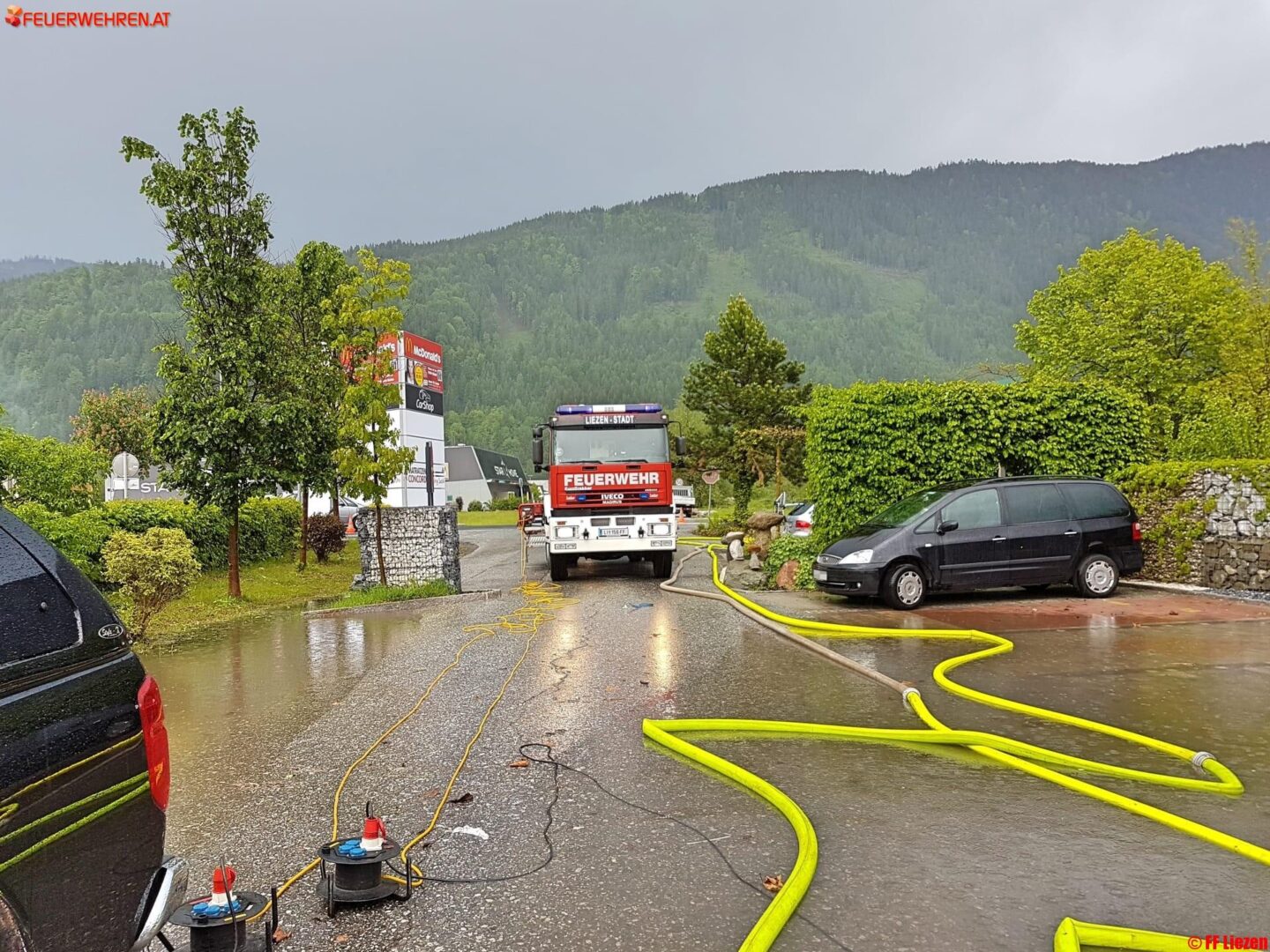BFV Liezen: Starkregenereignis forderte Feuerwehren