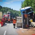 FF Nestelbach: LKW Unfall auf der A2 Südautobahn