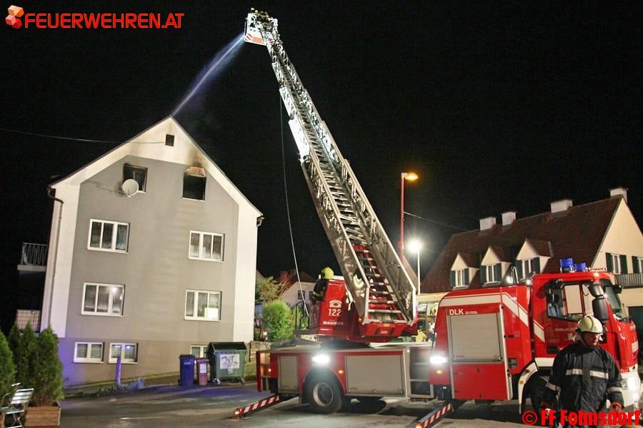 FF Fohnsdorf: Wohnhausbrand forderte 4 Feuerwehren