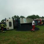 Umgestürzter LKW