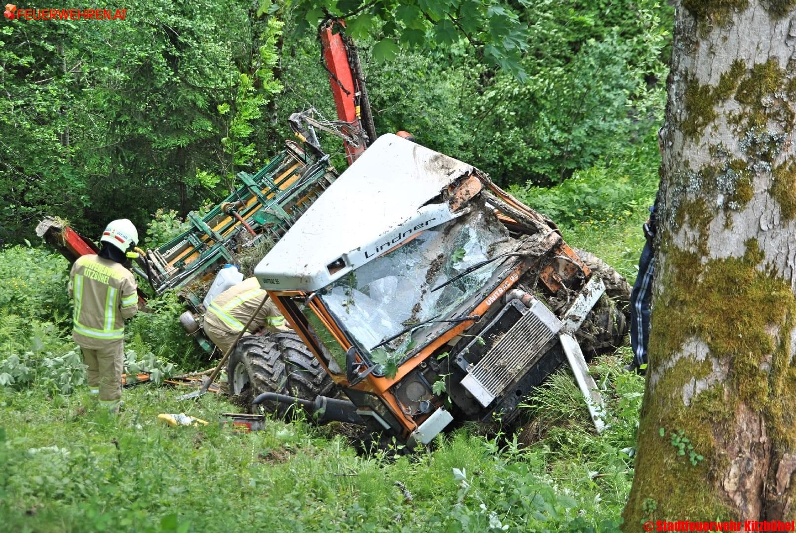 FF Kitzbühel: Absturz eines Unitrac