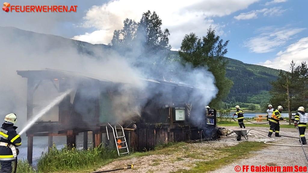 BFV Liezen A06: Brand des Seekiosk