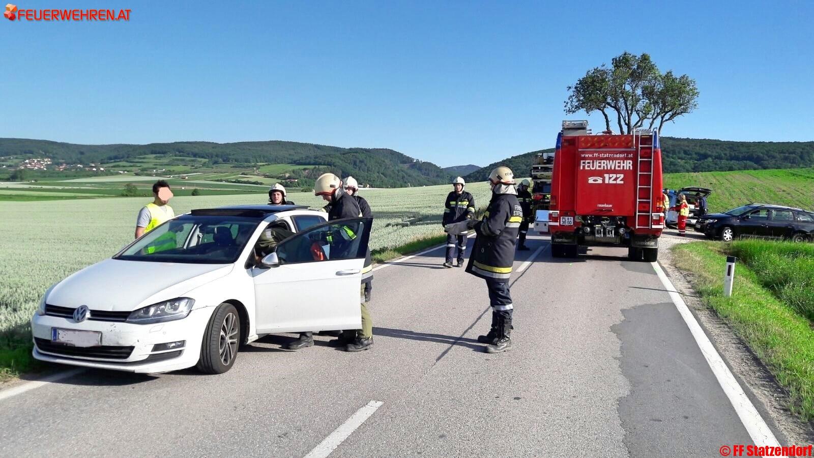 FF Statzendorf: Verkehrsunfall an der L100