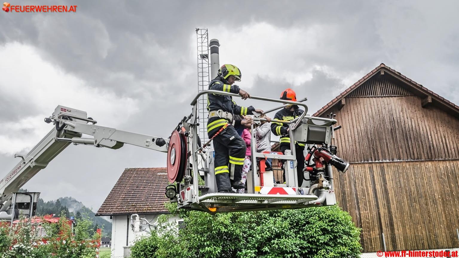 FF Hinterstoder: Räumungsübung in der Volksschule